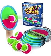 Ayeboovi Toss and Catch Ball Set Beach Toys Outdoor Toys Yard Games Outside Games for Kids Ball a...