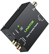 LiNKFOR Phono Turntable Preamp,PP900 Ultra-Compact Phono Preamplifier Mini Electronic Audio Stere...