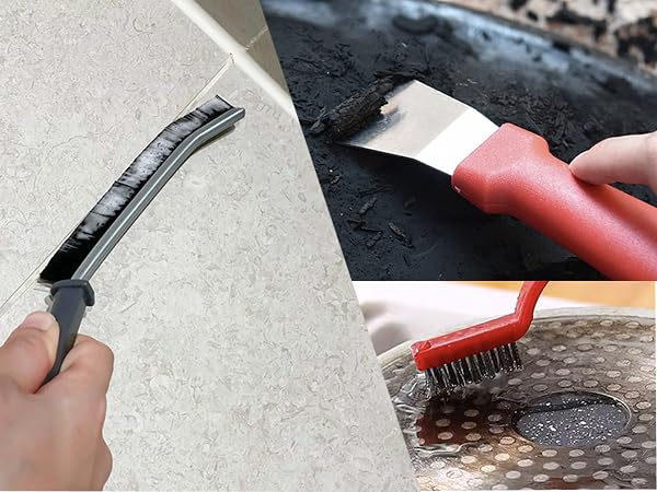 cepillos para las esquinas de los baños