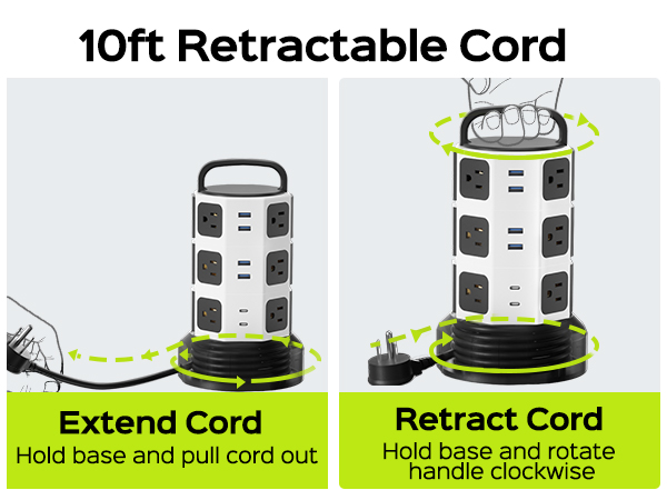 extension cord with multiple outlets
