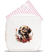 BJDAMAI Labrador Mini Makeup Bag, Labrador Gift For Women Girls, Cute Portable Zipper Pouch Cosme...