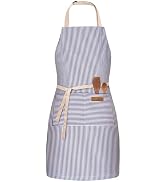 BeLuyi Adjustable Bib Apron with 2 Pockets Chef Cooking Kitchen Restaurant Aprons for Women Men