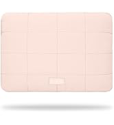 Linpr Puffy Laptop Sleeve 14 Inch Matte Pink, Waterproof Carrying Case Bag for Women, Fluffy Comp...
