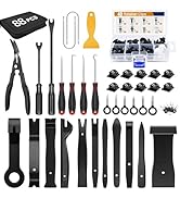 GOOACC 88Pcs Trim Removal Tool, Auto Push Pin Bumper Retainer Clip Set Fastener Terminal Remover ...