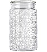 Adodeen 32oz Vintage Glass Jar With Lid, Glass Storage Containers, Airtight Kitchen Storage Conta...