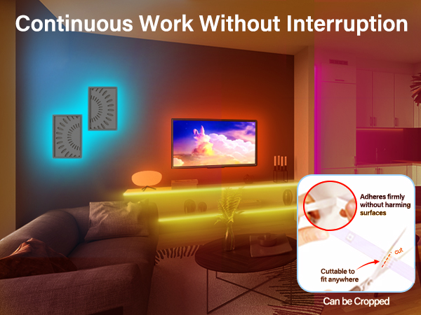 led strip lights that work continuously without automatic interruption