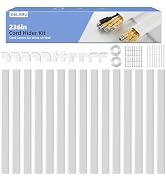 Delamu Large 236in Cord Hider, Cord Covers for 3-4 Wires on Wall, Premium TV Cable Hider, Paintab...
