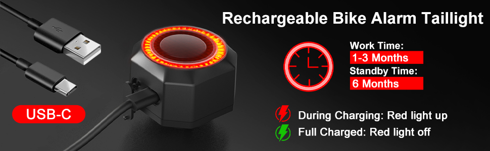 Rechargeable Bike Alarm