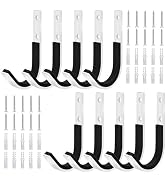 White Gun Rack Storage Wall Mount Shotgun Rifle Hook Horizontal Metal Gun Hanger for Any Rifles S...