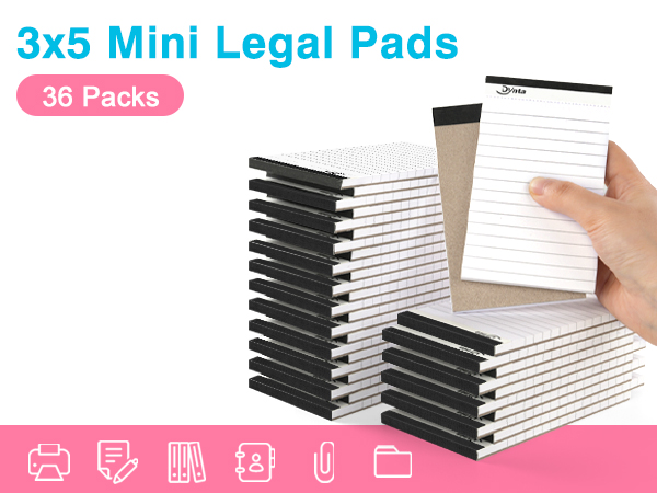 3x5 White PADS