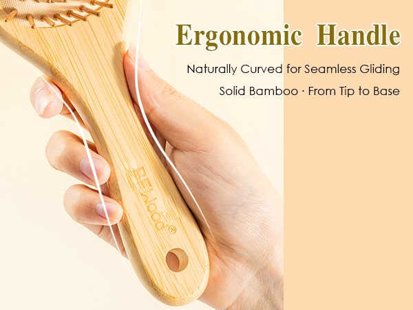 wooden hair brush