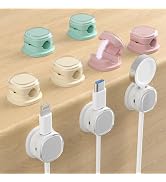Magnetic Cable Clips, Adjustable Cord Holder Management, Adhesive Wire Keeper Organizer for Home ...