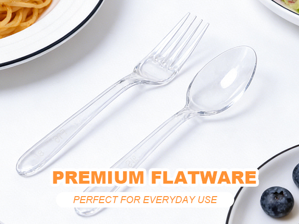disposable fork and spoon set