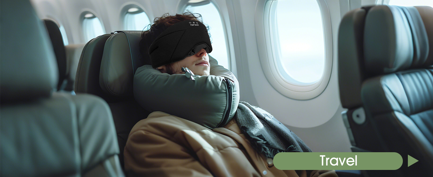 sleep mask with bluetooth headphones