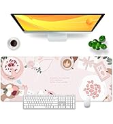 Pink Large Mouse Pad Women Desk Pad Birthday Gaming Mouse Mat XL Inspirational Desk Mat 31.5x11.8...