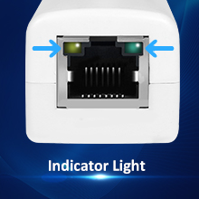Gigabit PoE Splitter 12V with IEEE 802.3af/at Standard Compliant,Power Over Ethernet Splitter