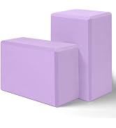 Yoga Block, Yoga Blocks 2 Pack, Sturdy Yoga Foam Blocks, High Density & Non Slip Dance Blocks for...