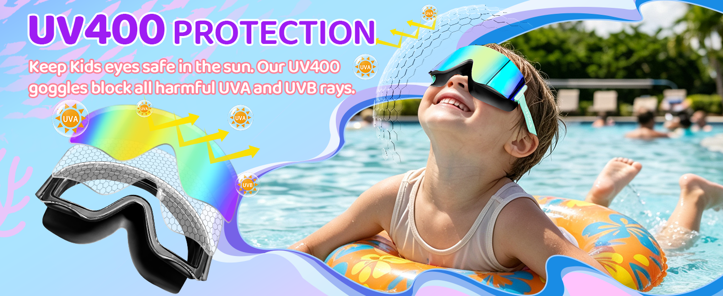 UV swim goggles