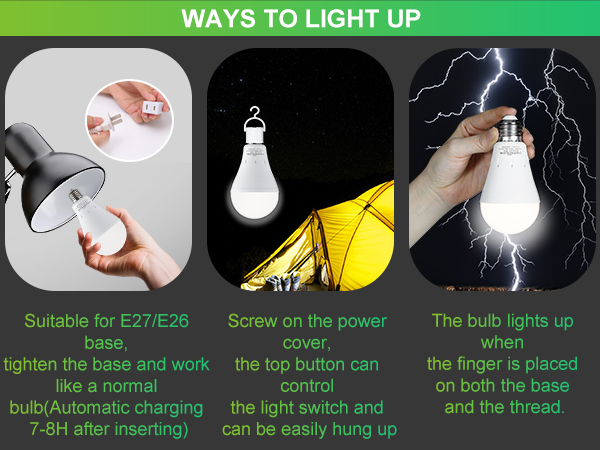 Rechargeable Light Bulbs