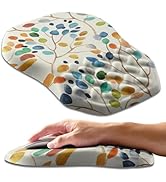 Armanza Ergonomic Slope Mouse Pad Wrist Support with Cross Massage Bulge,Integrated Memory Foam W...