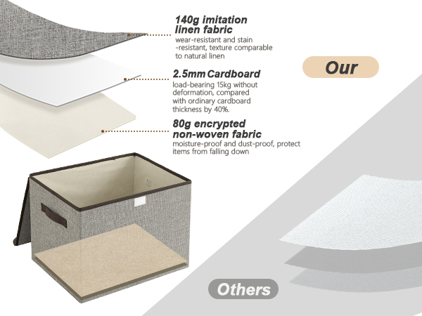 Medium 4 Pack Fabric Storage Bins