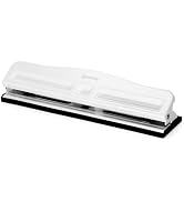 Enday 3 Hole Puncher for Binders - Black Premium Three Hole Punch. | 10 Sheets Capacity, Adjustab...