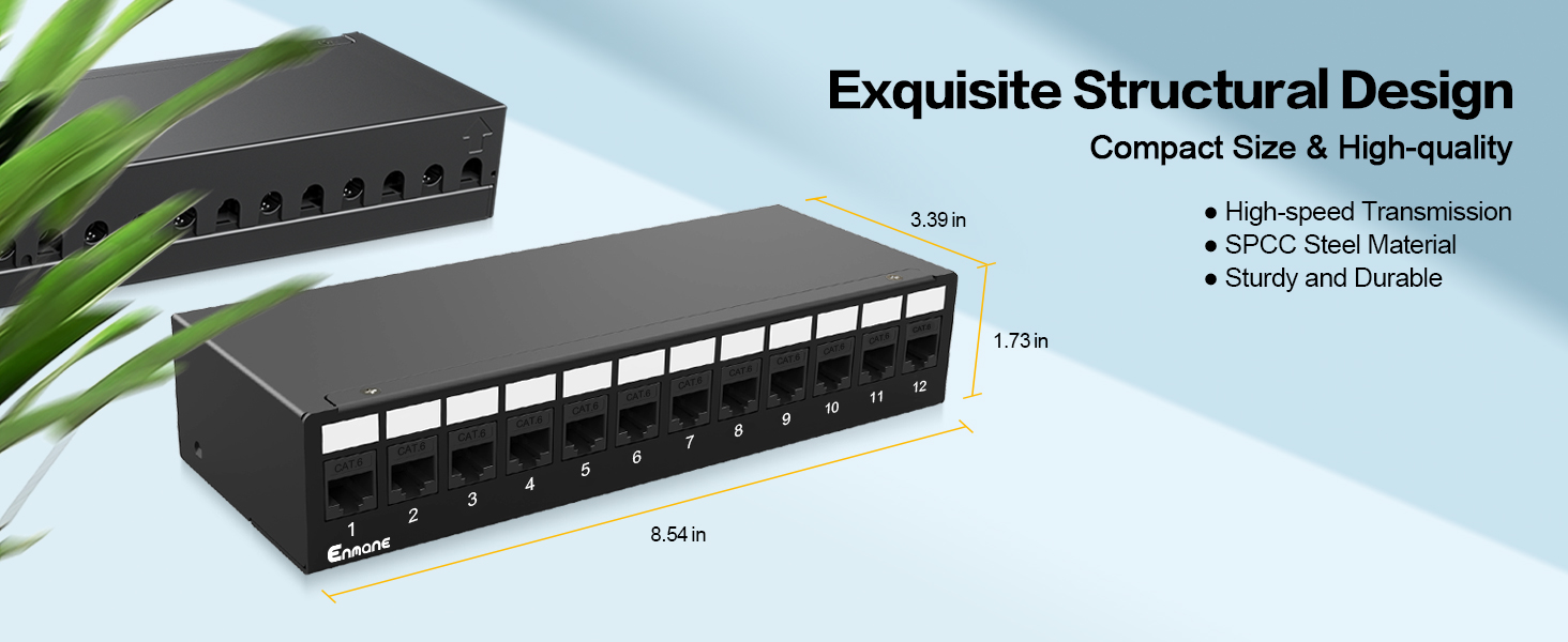 12 port patch panel