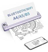 Rongta Portable Printers Wireless for Travel, WiFi & Bluetooth Mobile Printer, Thermal Inkless Pr...