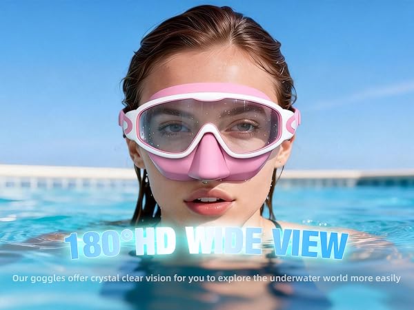 goggles with nose cover