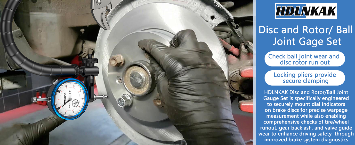 Disc and Rotor/ Ball Joint Gage Set