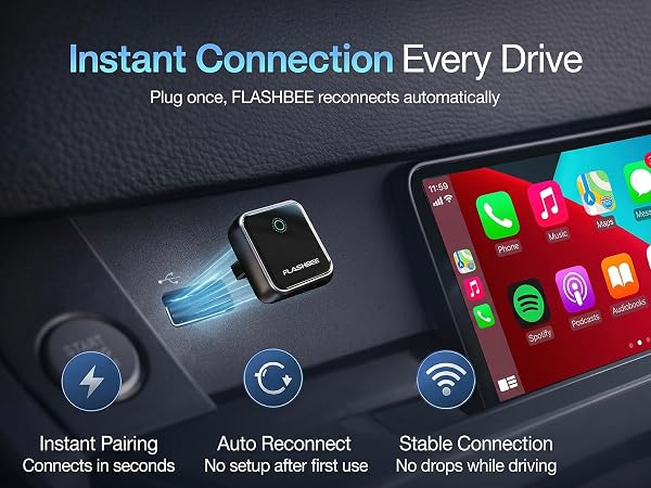 Flashbee Carplay And Android Auto Adapter