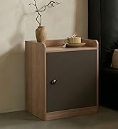 vie poetique Nightstand for Small Spaces, Side Table, Bedroom Tail Table, Bedside Storage Furnitu...