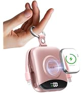 BLJIB Portable Charger 10000mAh 22.5W Power Bank Built-in 2 Cables Keychain | Charge 5 Devices,TS...