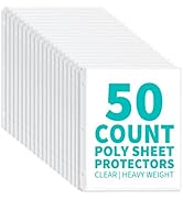 Binditek 50 Pack Heavyduty Clear Sheet Protectors, 45-Sheet-Capacity, 8.5 x11 Inches, Page Protec...