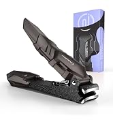 Nail Clippers for Thick Nails, INXEN Nail Clippers with Extre Wide Jaw Opening for Hard Toenails,...