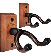 SNIGJAT Guitar Wall Mount 2 Pack, Hardwood Guitar Hanger Wall Hook Stand with Screws, Guitar Hold...