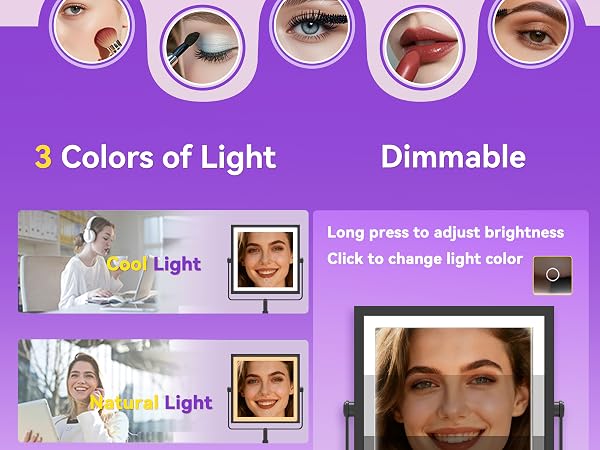 vanity light mirror