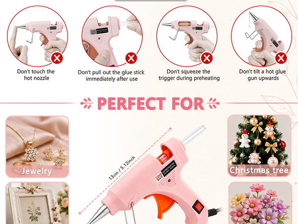 Mini Hot Glue Gun Kit with 30 Glue Sticks, 20W Fast Preheating Hot Glue Gun And Sticks Set