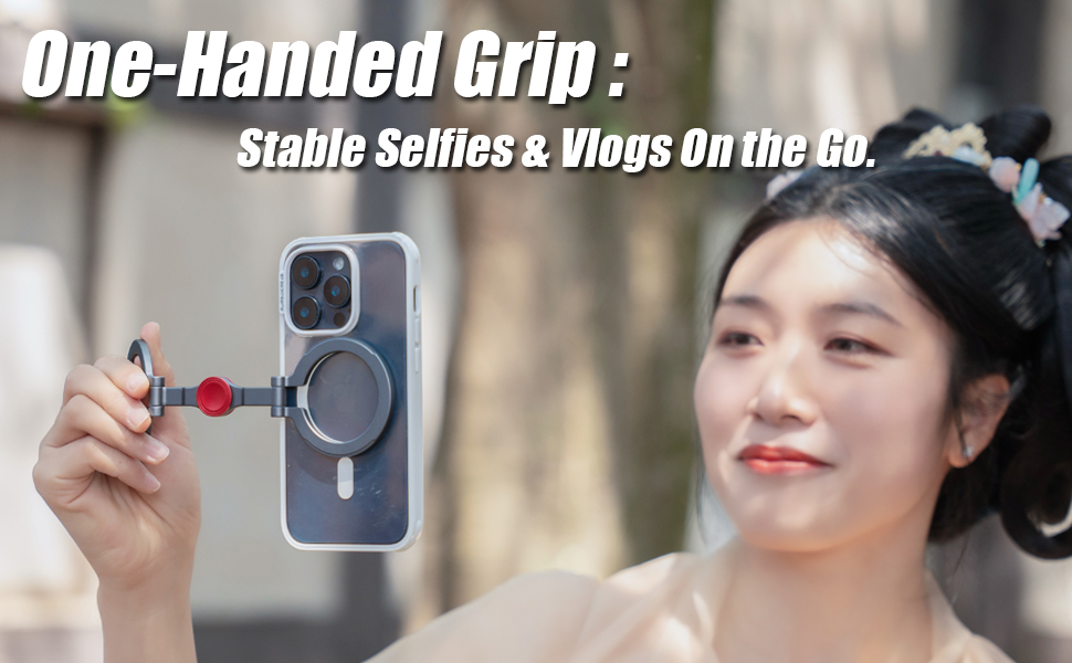 MagSafe Magnetic Phone Grip: Stable Handheld Shooting for Selfies & Vlogs
