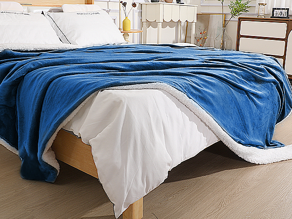 blue heated blanket
