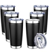 FLIFQI 20oz Tumbler with Lid Double Wall Vacuum Insulated Travel Coffee Mug Stainless Steel Therm...