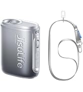 JISULIFE Portable Neck Fan, 100 Adjustable Speeds, 40000 RPM Cooling, Mini Personal Wearable Fan,...