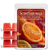 Scentsationals Wax Melts, Wax Cubes Strong Scent - Molten Orange - Long Lasting Scented Melts for...