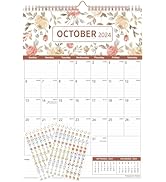 Calendar 2023-24, Large Monthly Hanging Wall Calendar 2024 Big Desk Calender 12" x 17" , 18 Month...