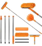 Lemosyu Professional 67" Window Squeegee, 3-in-1 Rotatable Squeegee for Window Cleaning with Exte...