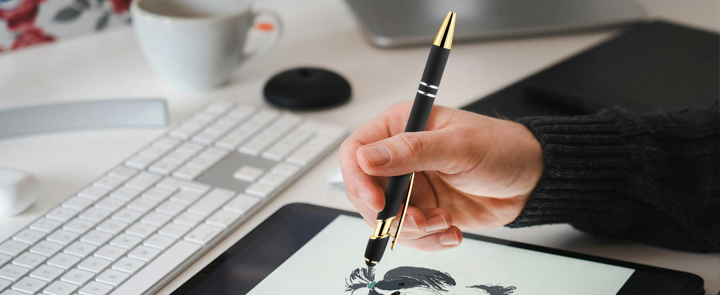 Pens Black Pens Ink Pens Ballpoint Pens Bulk Stylus Pen for Touchscreen Stylus Pen with Stylus Tip