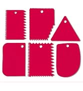 Cake Smoother Scraper, Cake Scraper Set, Dough Scraper Icing Scraper Polisher Tool, Cake Decorati...