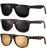 DEMIKOS Sunglasses Men Polarized Sunglasses for Womens Trendy Retro Mirror Lens for Driving Fishi...