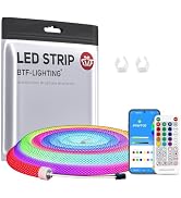 BTF-LIGHTING 3.2FT WS2811 WS2812B IC RGB DC5V 360 Degree Round Reticulate Chasing Color Neon LED ...