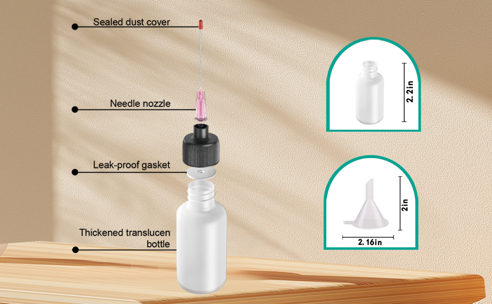 gun oil bottle with needle tip
